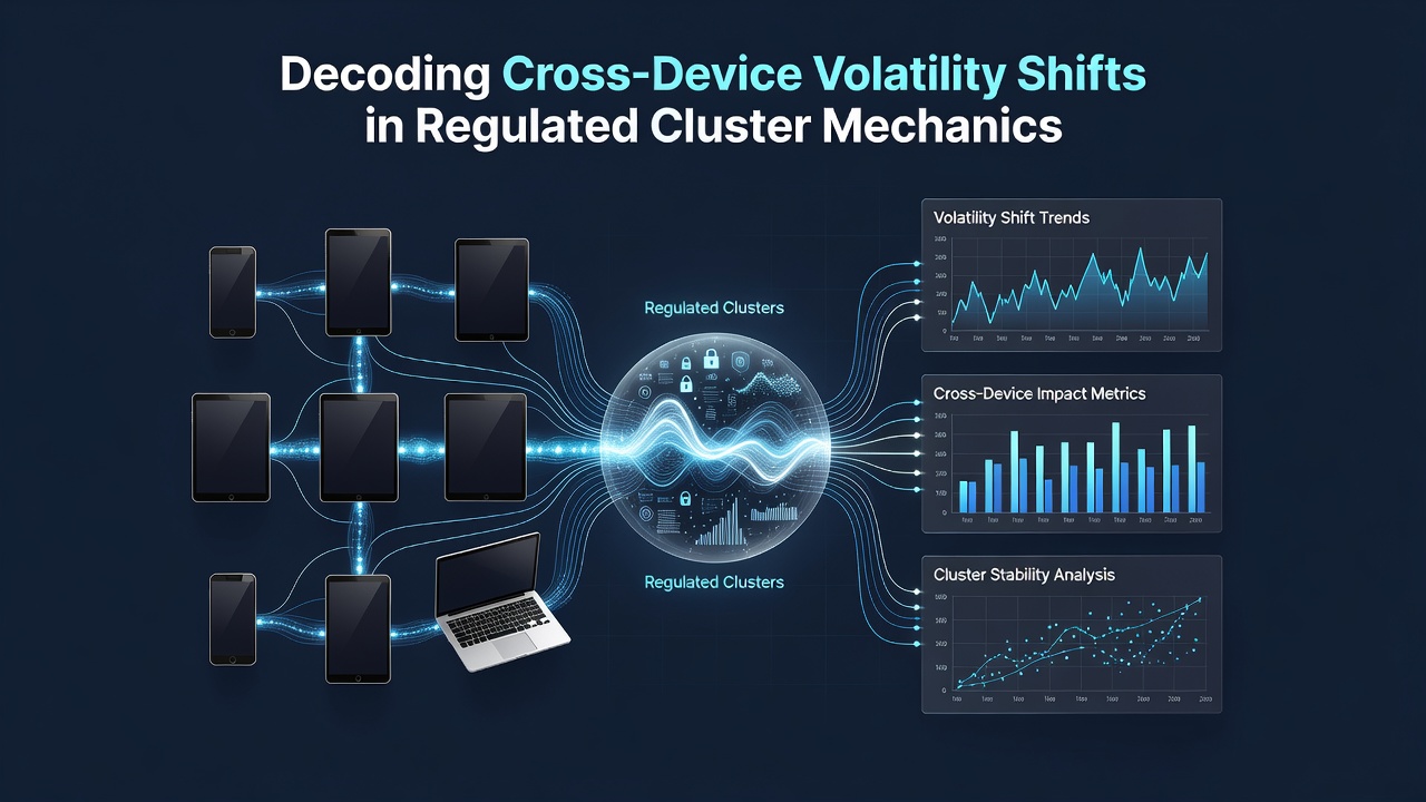 Technical diagram showing volatility curve mapping between different device types in cluster-based slot systems