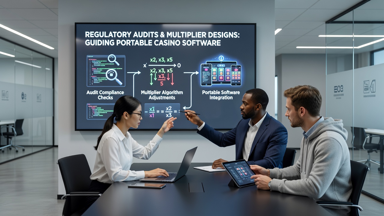 Mobile casino interface displaying compliant multiplier features during audit validation