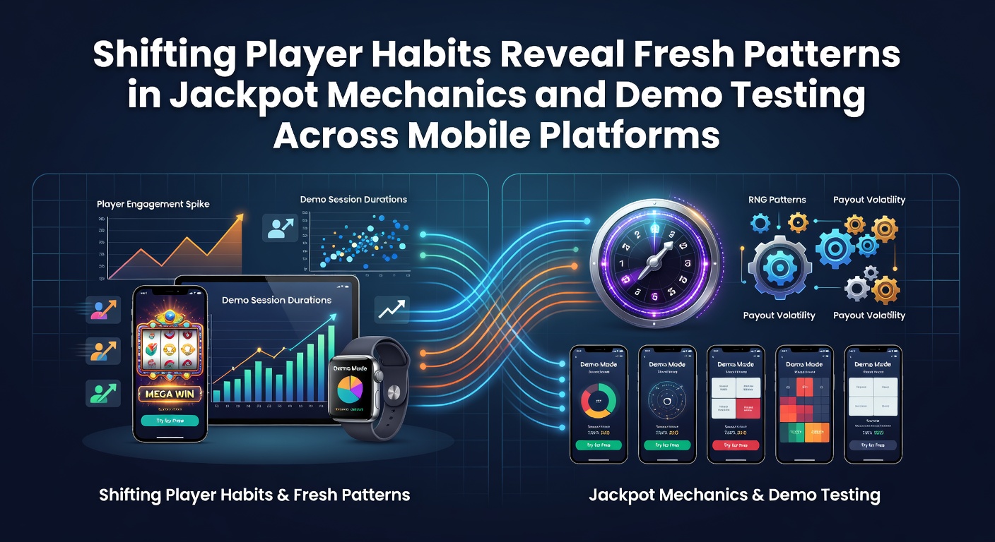 Mobile players exploring jackpot slots through demo modes on their smartphones showing interface patterns and engagement trends