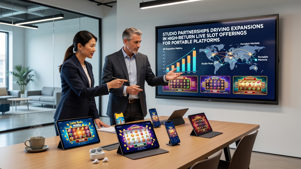 Expansions in live slot offerings for portable platforms through studio collaborations
