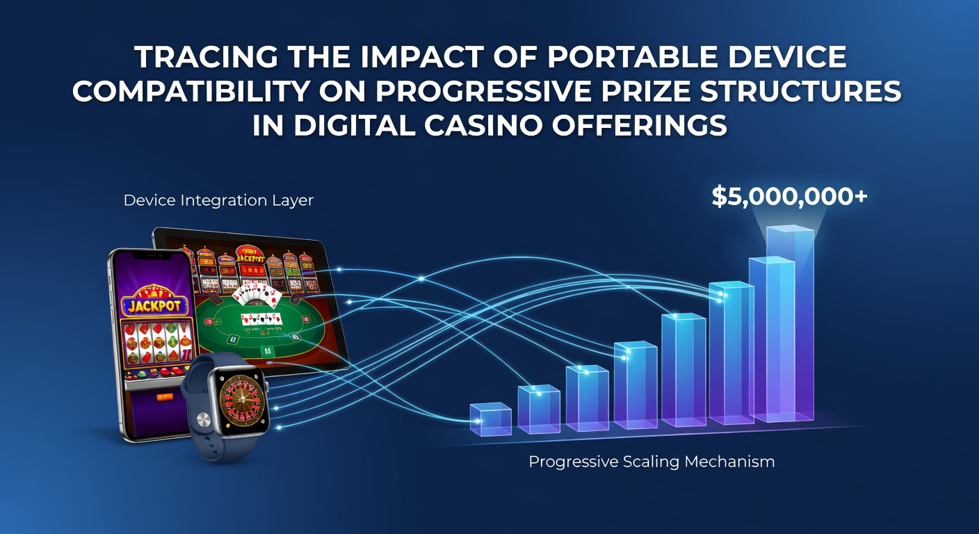 Mobile devices connected to digital casino platforms showing progressive jackpot interfaces