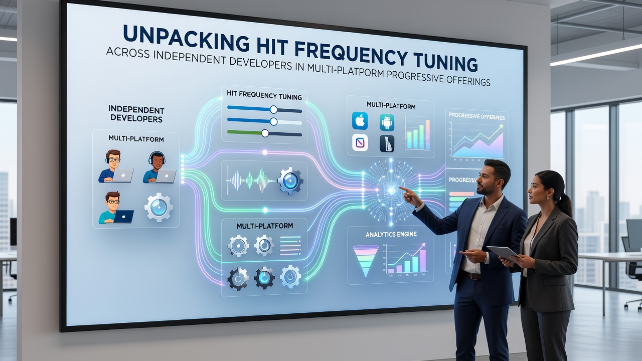 Developers reviewing hit frequency calibration logs for progressive jackpot networks